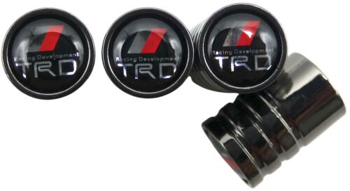 4 TRD Racing Development Tire Valve Stem Caps For Car, Truck Universal Fitting